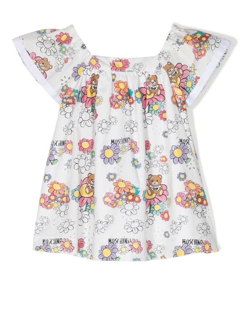 Abito bambina stampa floreale MOSCHINO BABY | MAV094S0Q0884328